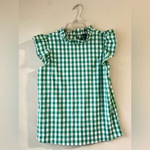 Green & white checkered plaid
